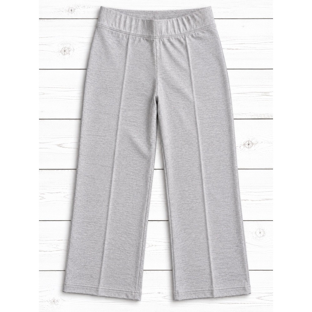 Hilary Radley Cropped Pull On Dress Pants Heathered Straight Leg Workwear Medium